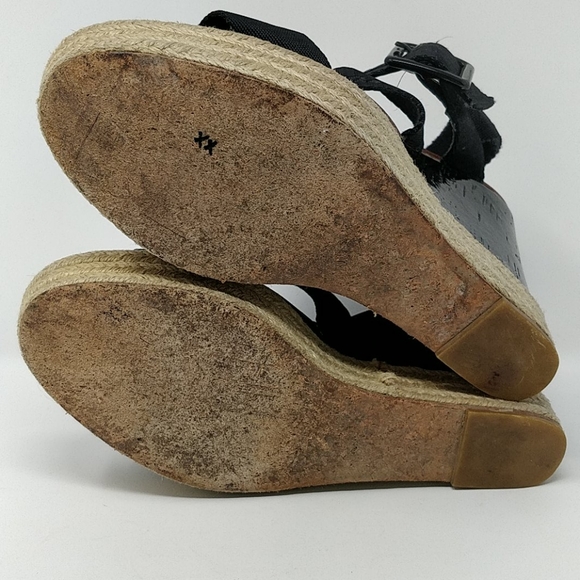 Coach Black Maryanne Logo Platform Sandal Size 7.5 - Picture 7 of 8